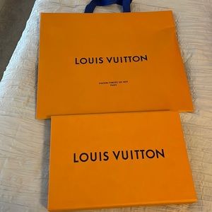 Louis Vuttion small box & medium shopping bag set also sold separately on page